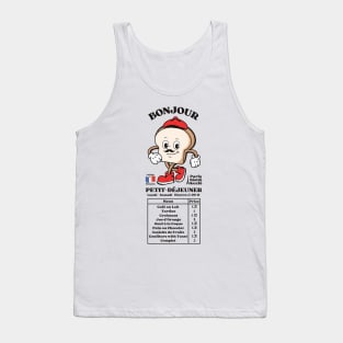 French Toast Paris Café & Bistro Breakfast Menu Tank Top